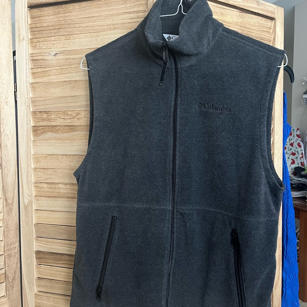 Columbia Gray Fleece Vest